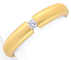 Foto 1 - Brillant-Spannring, Diamant Lupenrein 14K Gelbgold, S3478