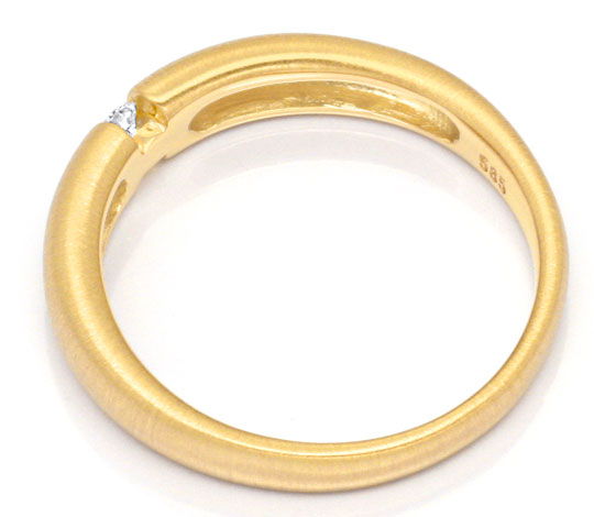 Foto 3 - Brillant-Spannring, Diamant Lupenrein 14K Gelbgold, S3478