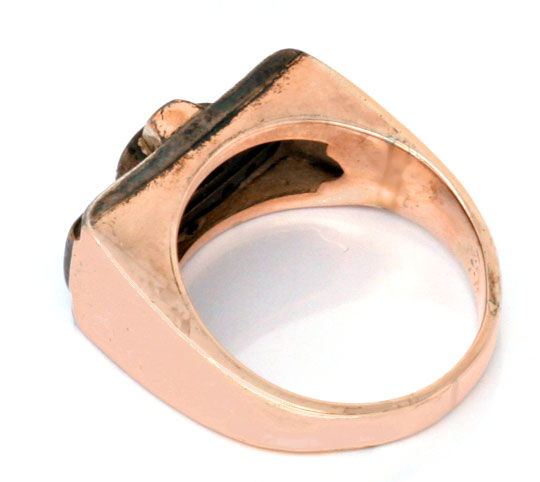 Foto 3 - Ring Antikschmuck in Rotgold Silber 24 Diamanten, S3730