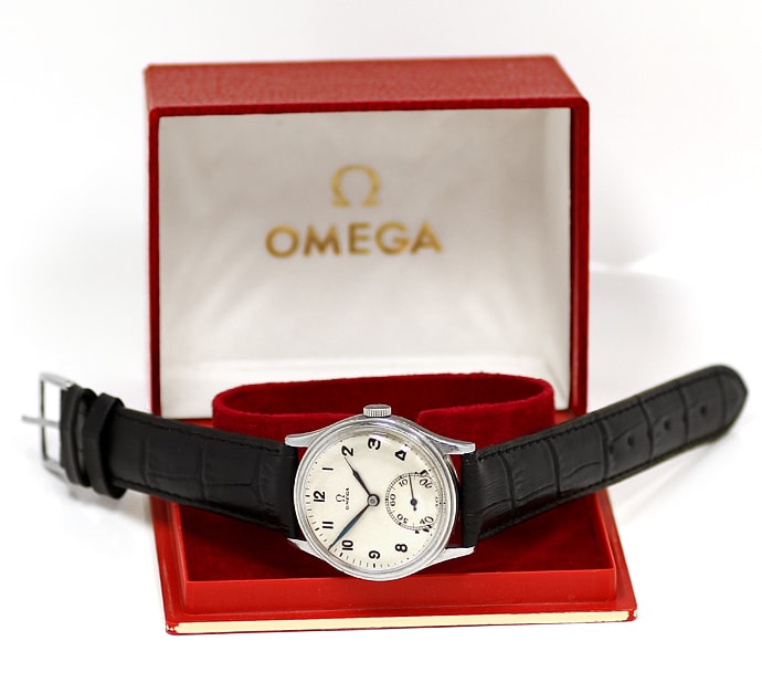 Foto 4 - Omega Herren-Armbanduhr Edelstahl mit Lederband, U2610
